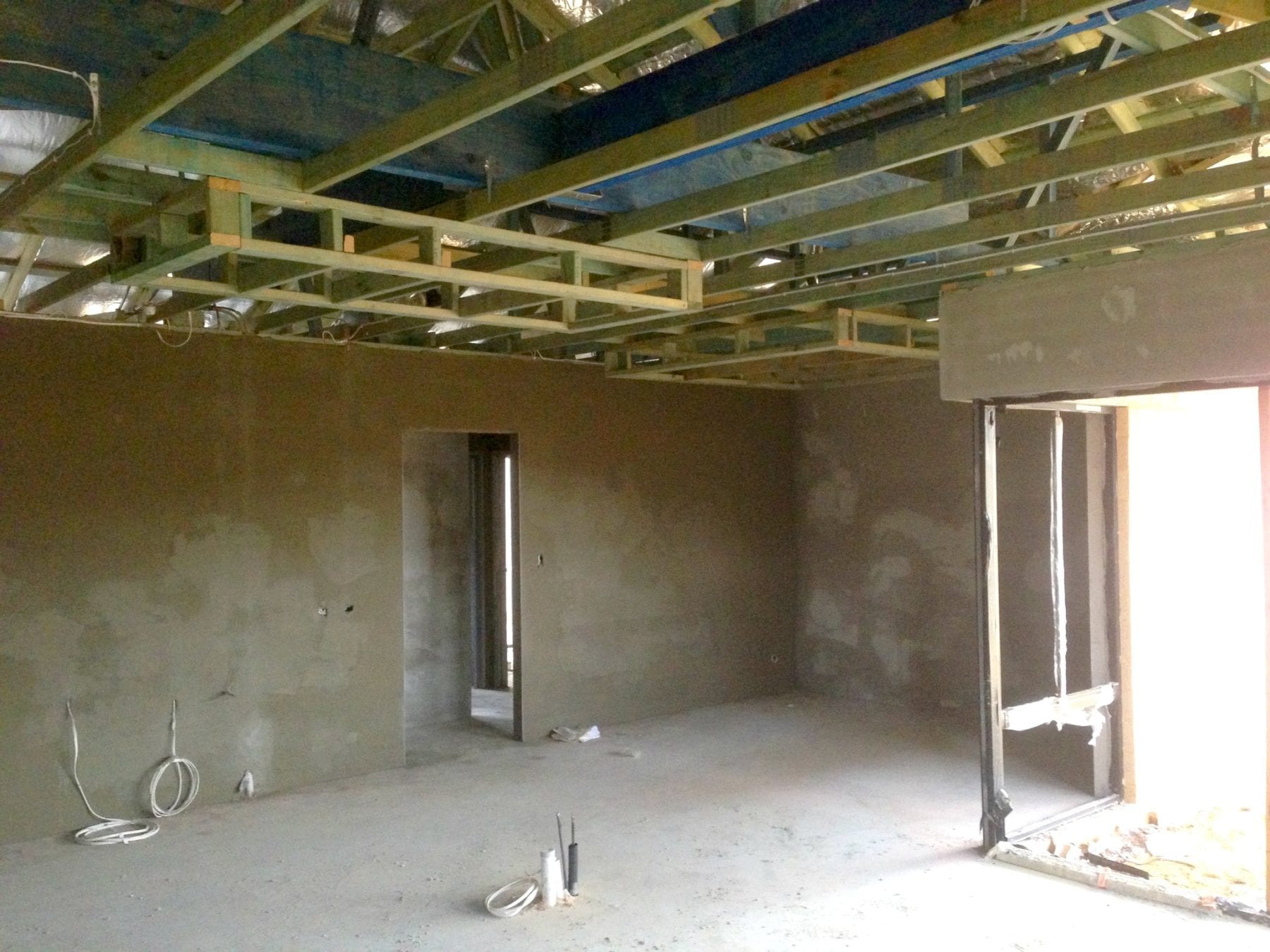 Bulkhead framed out Perth new home