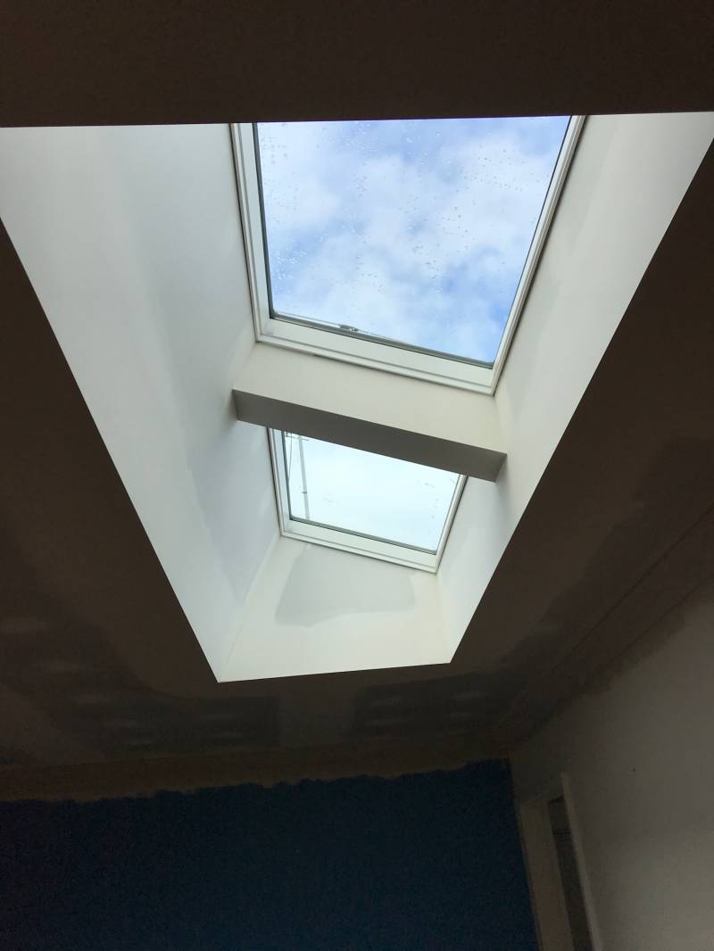 Skylight installation, Falcon Ave